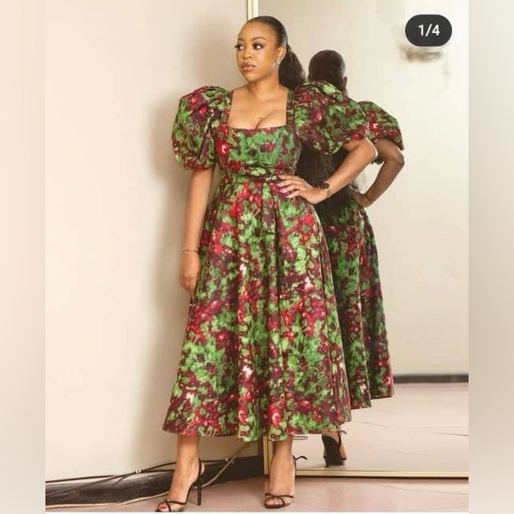 African print dress